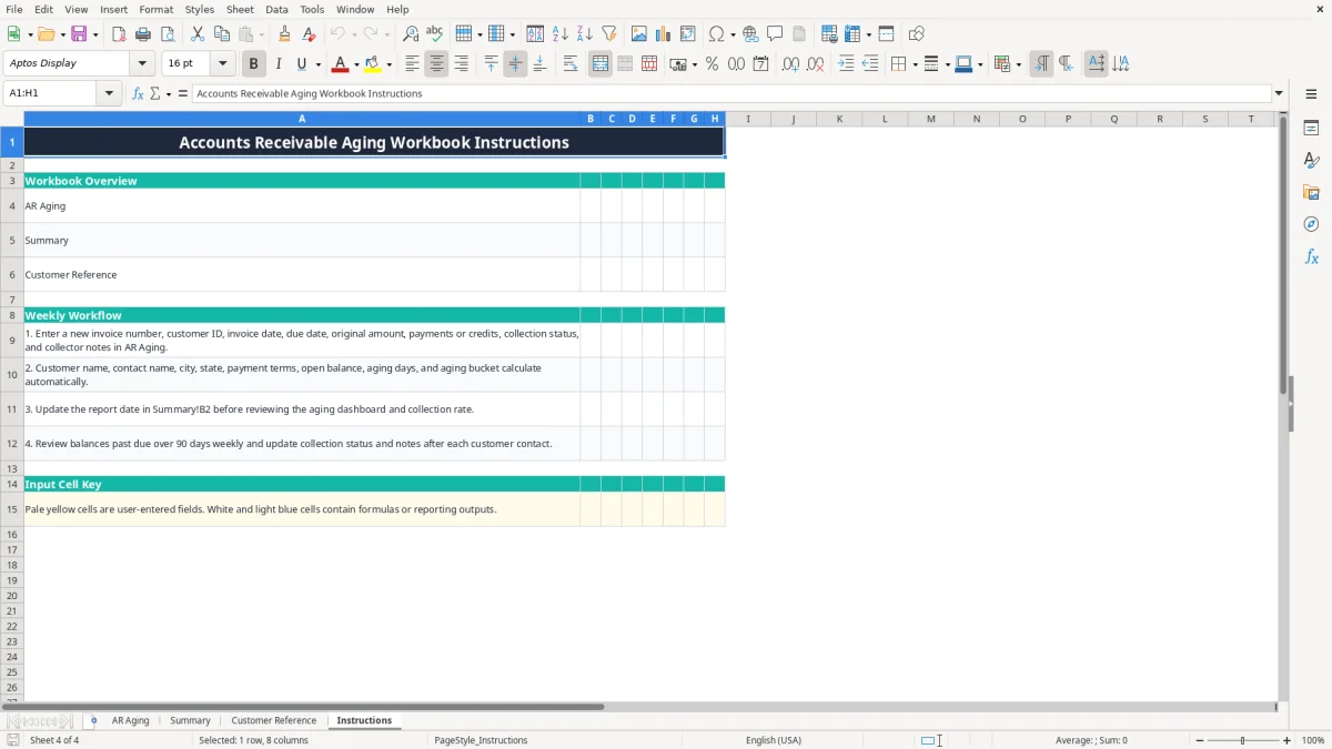 Receivable Examples Accounts Receivable Aging Excel - Free Template (2026)